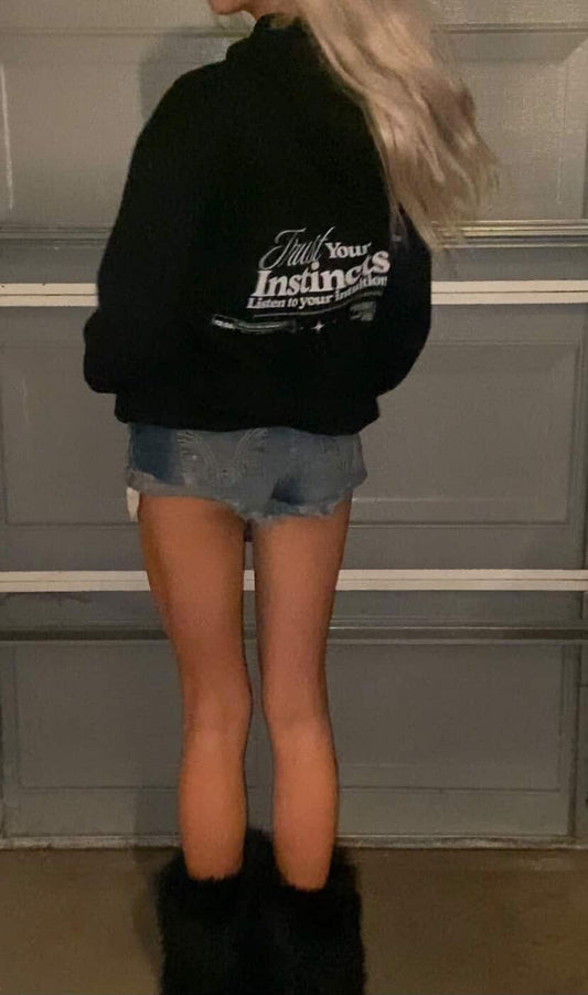 12:55 x Champion Trust your Intuition Hoodie (front & back print)